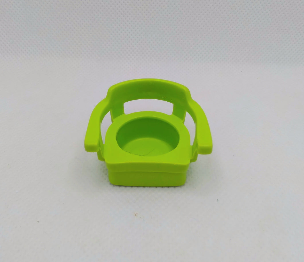 Green Barrel Captain's Chair  Triangle Back