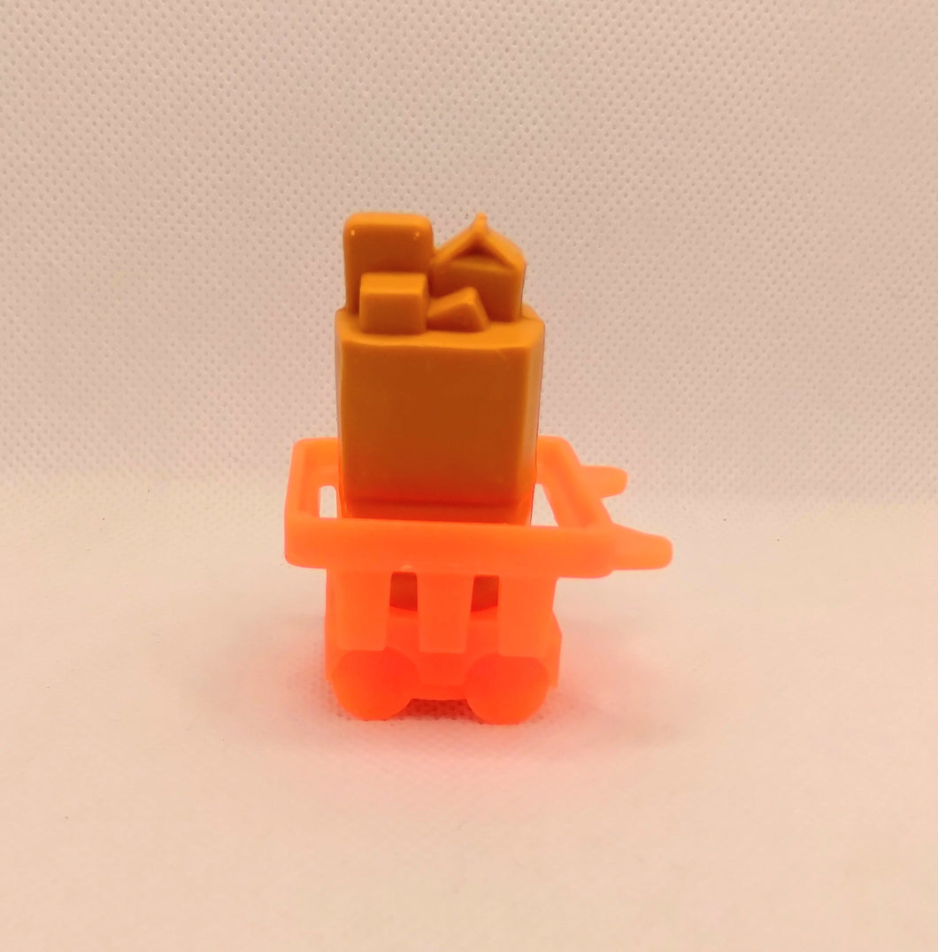 Mini Mart Buggy Cart and Bag of Groceries Food