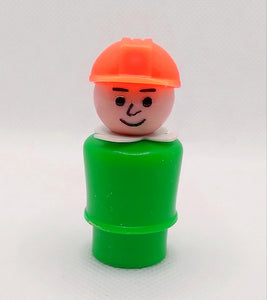 Garage Squad Guy Man Worker Green Body White Scarf Orange Hat HARD TO FIND Construction