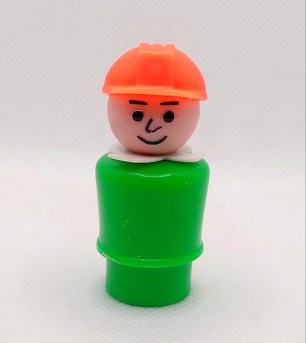 Garage Squad Guy Man Worker Green Body White Scarf Orange Hat HARD TO FIND Construction