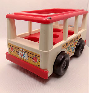 Mini Bus White with Red Trim