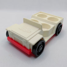 Load image into Gallery viewer, A Frame White Jeep Car 4 Seater with Red Trim
