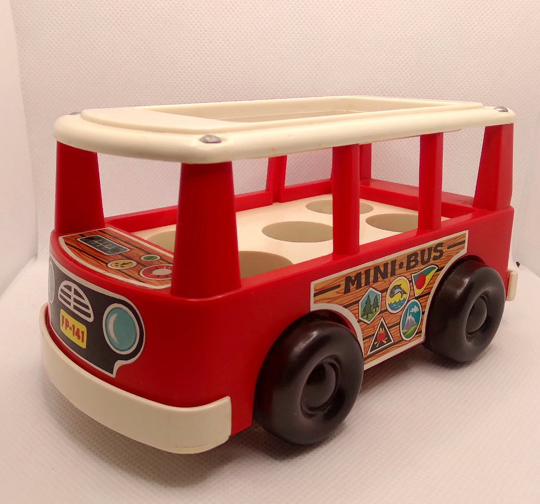 Mini Bus Red with White Trim.