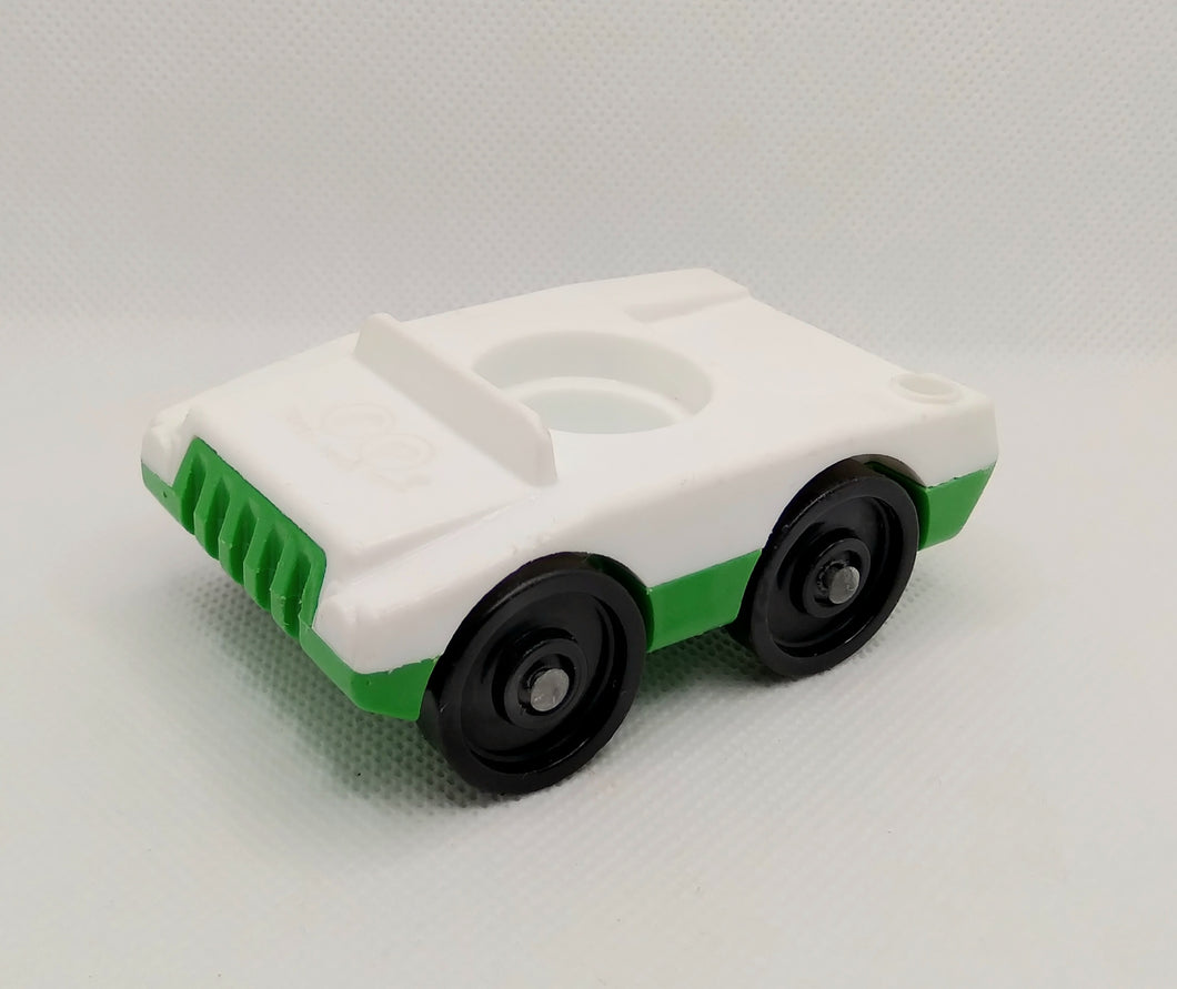 Single Seat Car White top/Green base