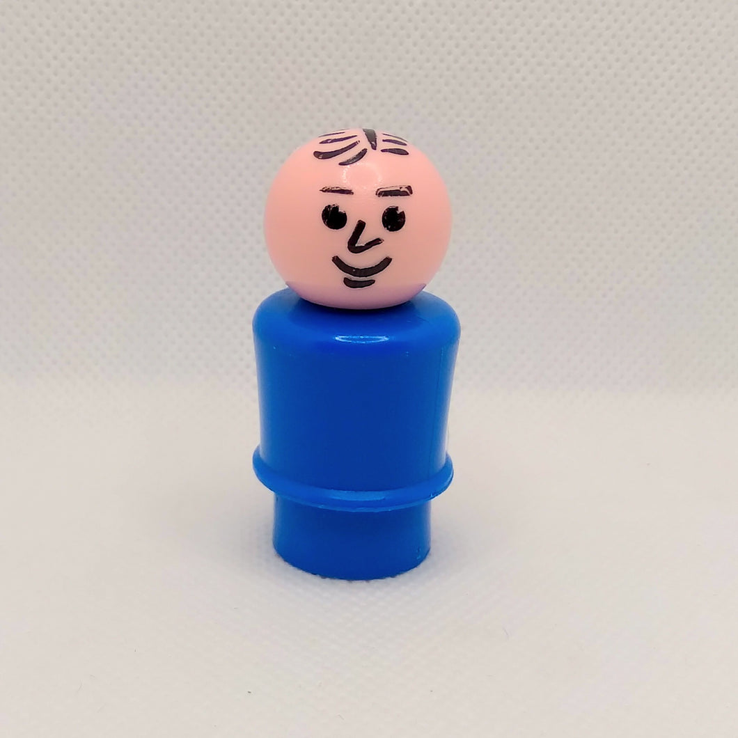 Blue Body Dad Stamped Hair - Harder to Find People