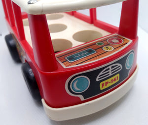 Mini Bus Red with White Trim.