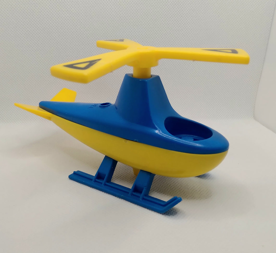 Jetport Helicopter #933 Blue top/Yellow bottom & yellow propeller