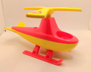 Airport Helicopter # 996 Red top/Yellow bottom & yellow propeller
