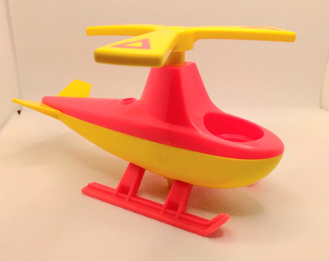Airport Helicopter # 996 Red top/Yellow bottom & yellow propeller