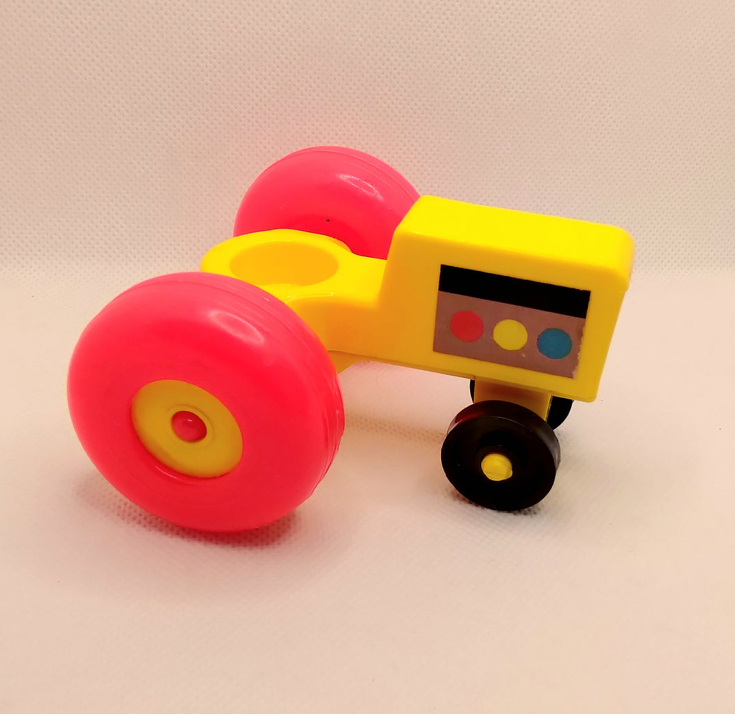 Farm Litho Tractor Yellow/Red wheels