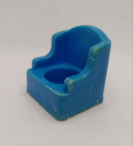 #909 Play Family Rooms Blue Arm Chair * please read