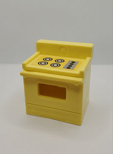#729 Kitchen Set Yellow Stove w/ Litho NICE!