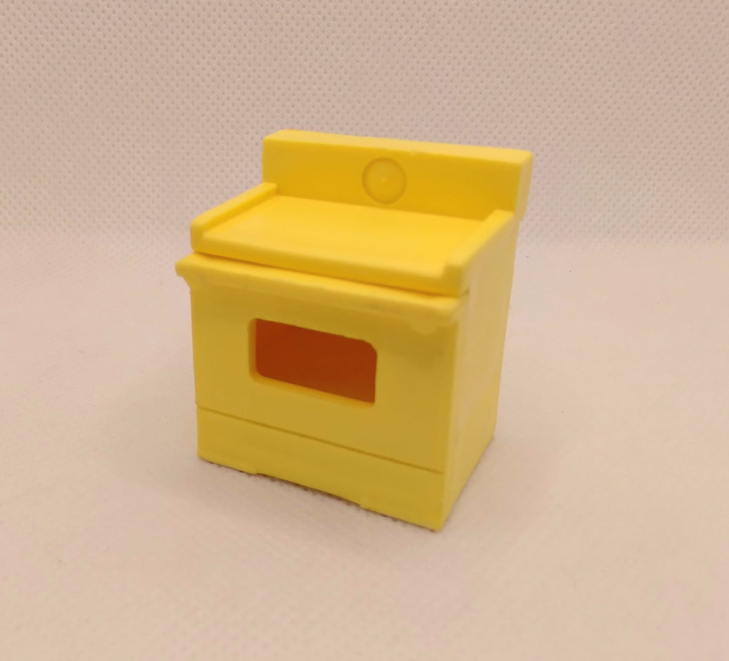 #729 Kitchen Set Yellow Stove- no litho