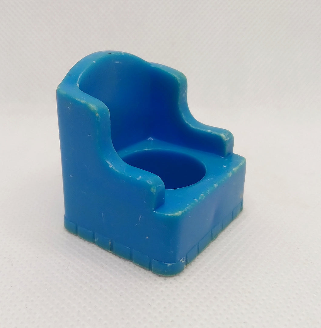 #909 Play Family Rooms Blue Arm Chair * please read