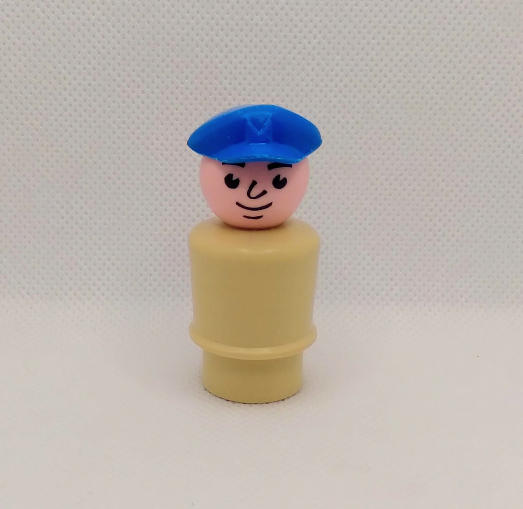 Pilot - tan body/blue hat