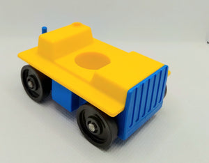 Jetport Tractor Car Yellow/Blue