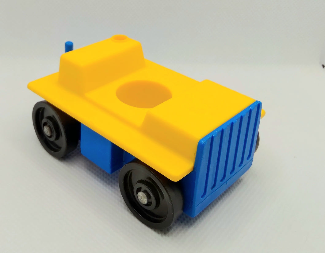 Jetport Tractor Car Yellow/Blue