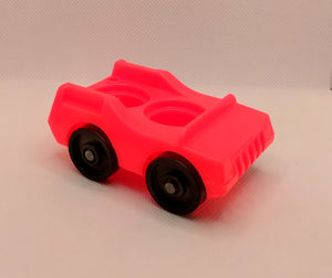 All Red 2 Seater Car