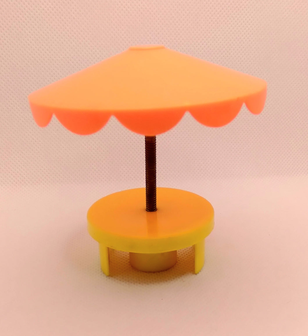 Pool Accessories Set # 2526 Orange/Yellow Umbrella Table