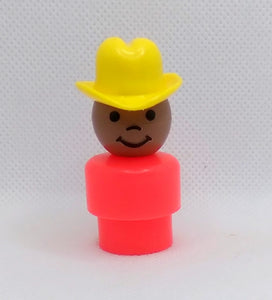 AA Farmer Boy Red Bodied yellow hat- All plastic