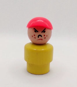 Yellow Bodied Red Cap Angry Boy Butch Freckles All Wood