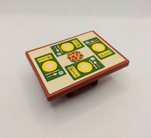 #729 Kitchen Set Brown Dining Litho Table