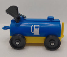 Load image into Gallery viewer, Airport Fuel Tank Car Blue top/Yellow bottom Two Sided Gas Pump Print
