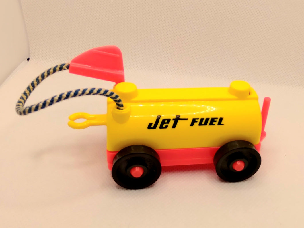 Jetport Fuel Tank Car Yellow/Red Two Sided Jet Fuel Logo Airport