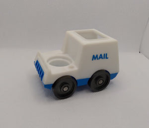 Mail Truck Open Top and Open Back Blue Mail