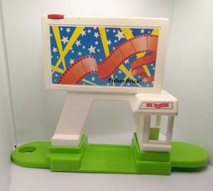 #2454 Fisher Price Little People Drive In Movie Theater 1990