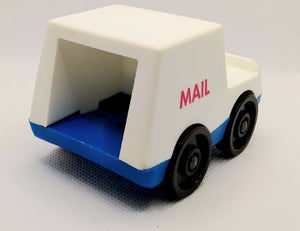 Mail Truck Solid Top Opened Back Red Mail