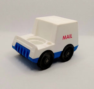 Mail Truck Solid Top Opened Back Red Mail
