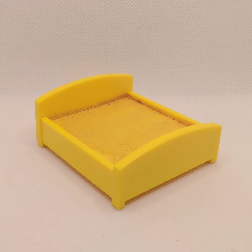 Bright Yellow Double Bed
