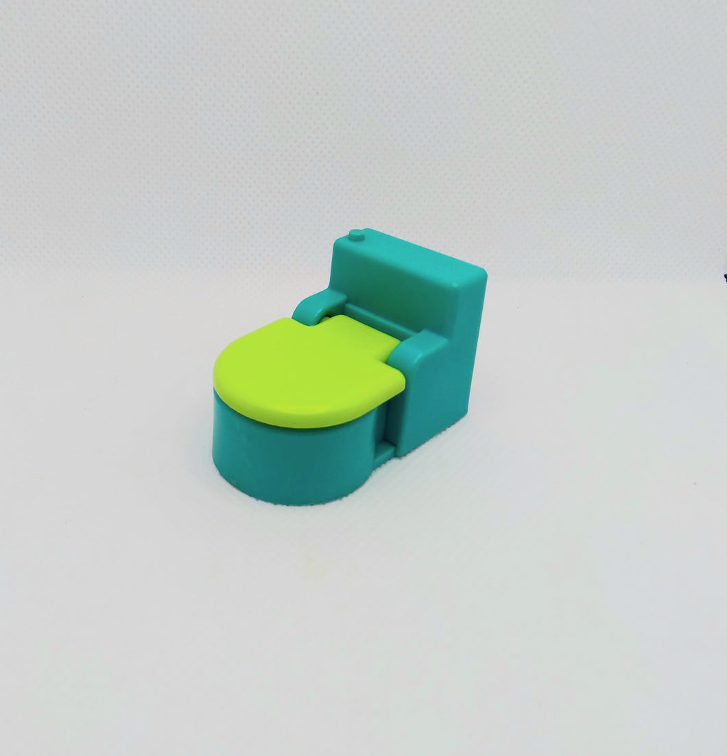 Play Family Bath / Utility Room Turquoise Toilet