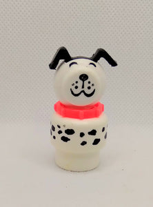 Little People Firetruck Fire Truck Dalmation Spotted Lucky Dog 1988