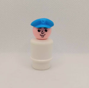 Houseboat Captain with light blue hat
