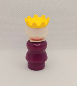 Wood Castle Queen dark purple