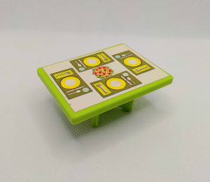 #729 Kitchen Set Litho Table in Green