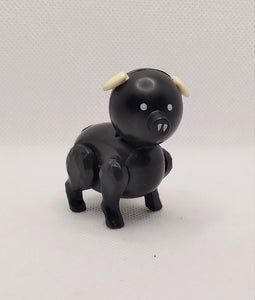 Farm Pig Black w/ White Ears