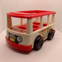 Load image into Gallery viewer, Mini Bus White with Red Trim
