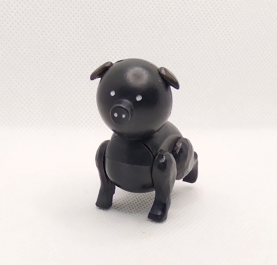 Farm Black Pig w/ Black Ears