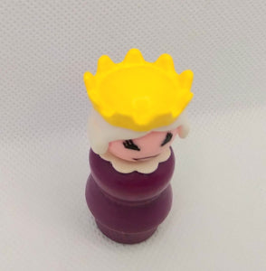 Wood Castle Queen dark purple