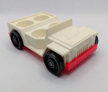 Load image into Gallery viewer, A Frame White Jeep Car 4 Seater with Red Trim
