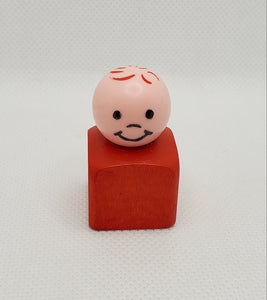 Lacing Shoe Triangle Square Plastic Boy Figure 1965-1969 #136