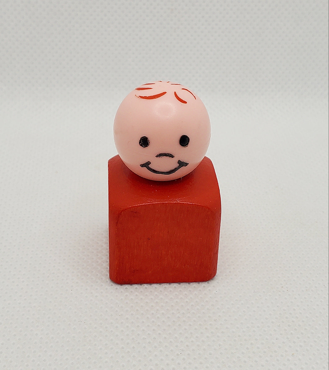 Lacing Shoe Triangle Square Plastic Boy Figure 1965-1969 #136